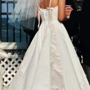 Elegant Two Tone Wedding Dress